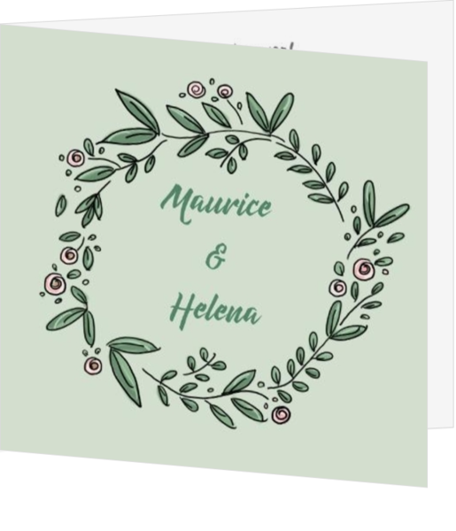 Botanische trouwkaarten - trouwkaart LVA034