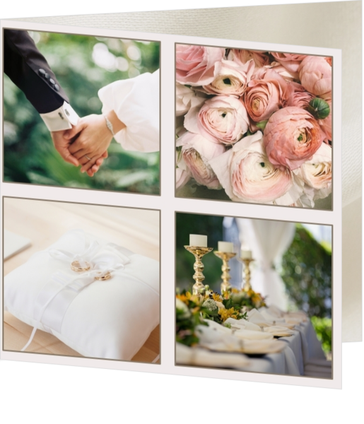 Romantische trouwkaarten - trouwkaart BODT006