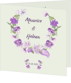 Botanische trouwkaarten - trouwkaart LVA035
